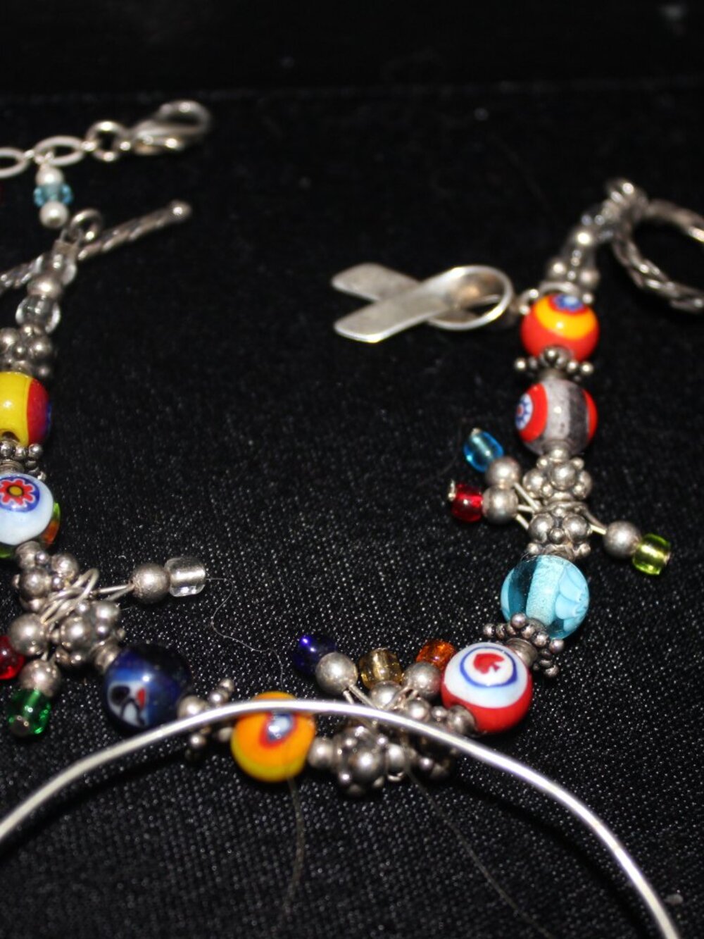 925 Sterling 5 Bracelets (Cha Cha) 1 Necklace 1 Good Luck 106 Grams Lot - Picture 10 of 12